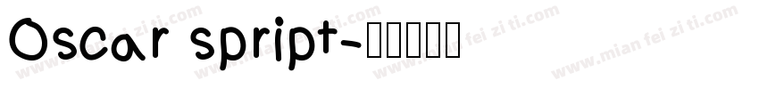 Oscar spript字体转换